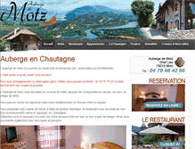 Tablet Screenshot of hotel-chautagne.com
